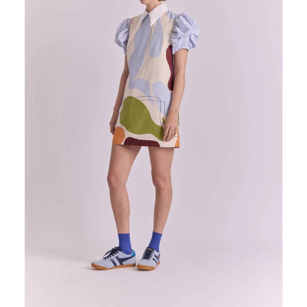 NEW DE LORETA pierina blouse in mil rayas blanco